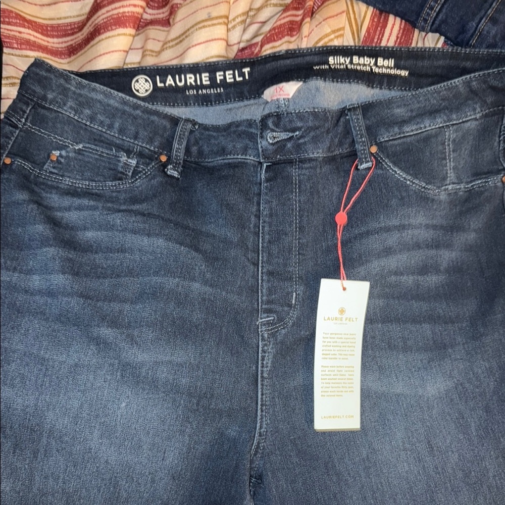 Laurie Felt Dark Wash Baby Bell Jeans